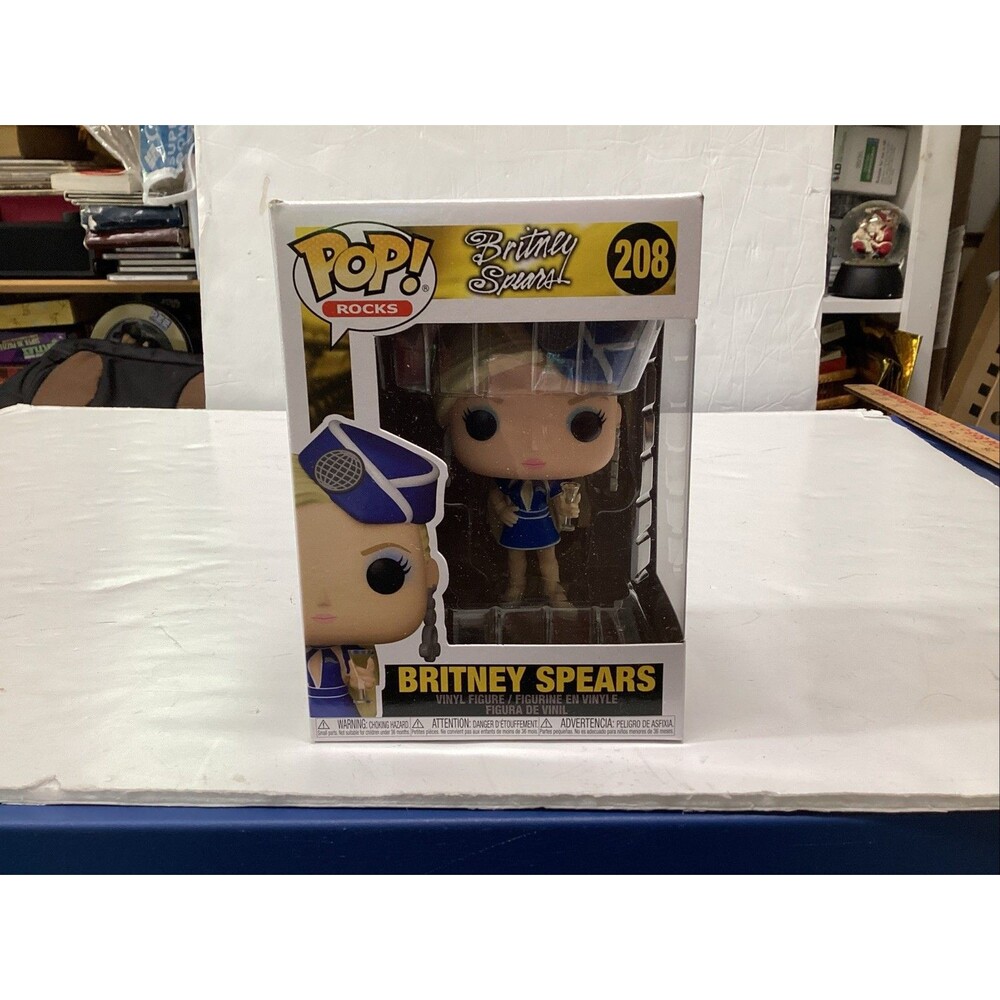 funko pop! rocks Brittany spears vinyl #208 toxic stewardess NIB)